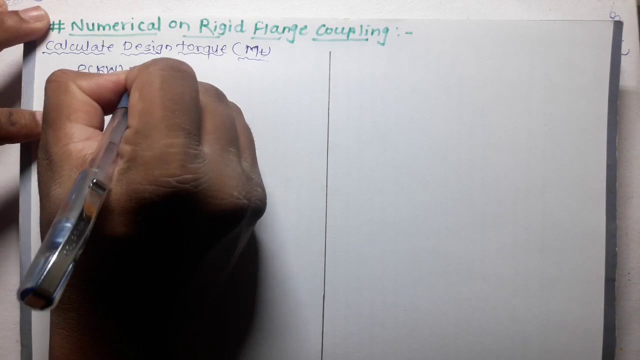 Numerical #1 on Rigid Flange Coupling