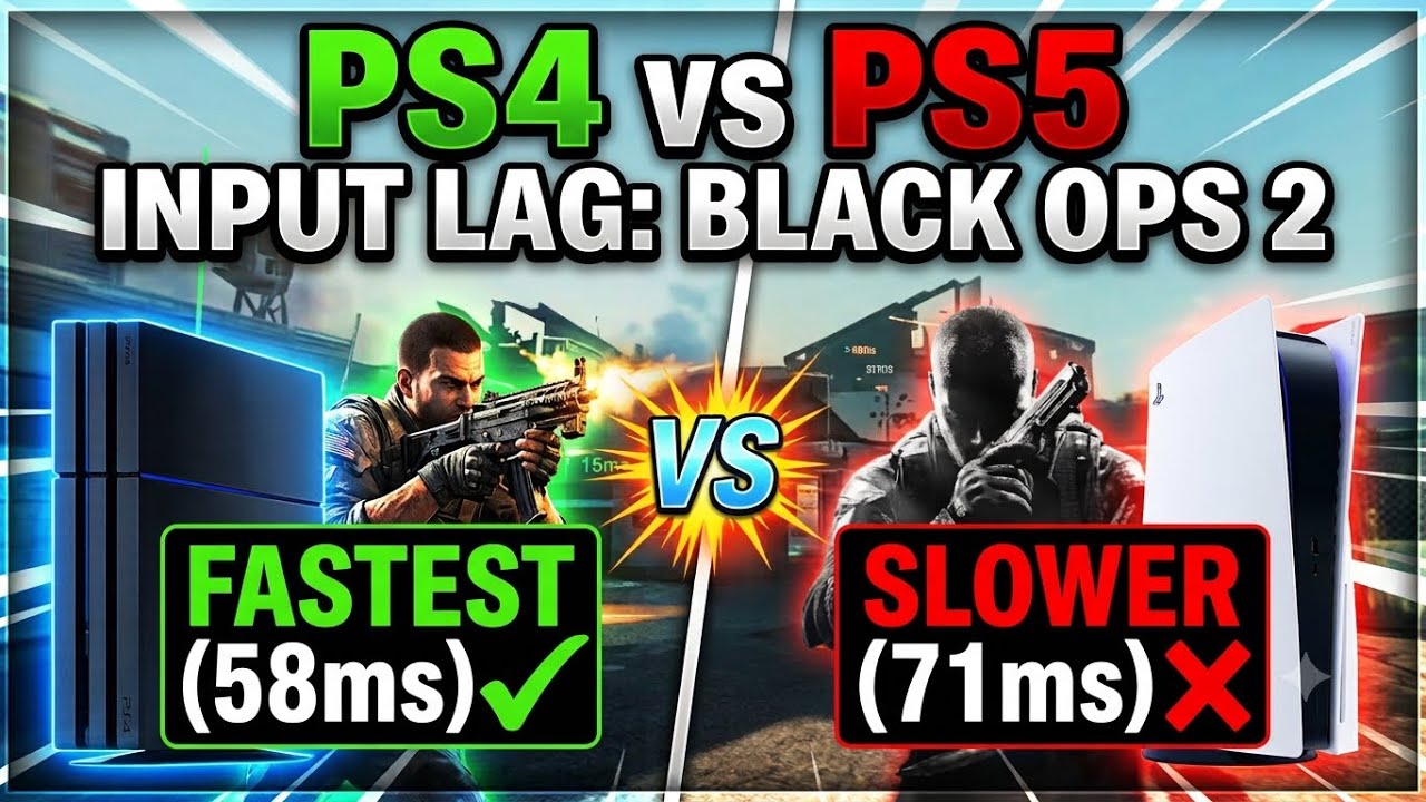 PS4 Has LESS Input Lag Than PS5 on Black Ops 2?! (Tested)