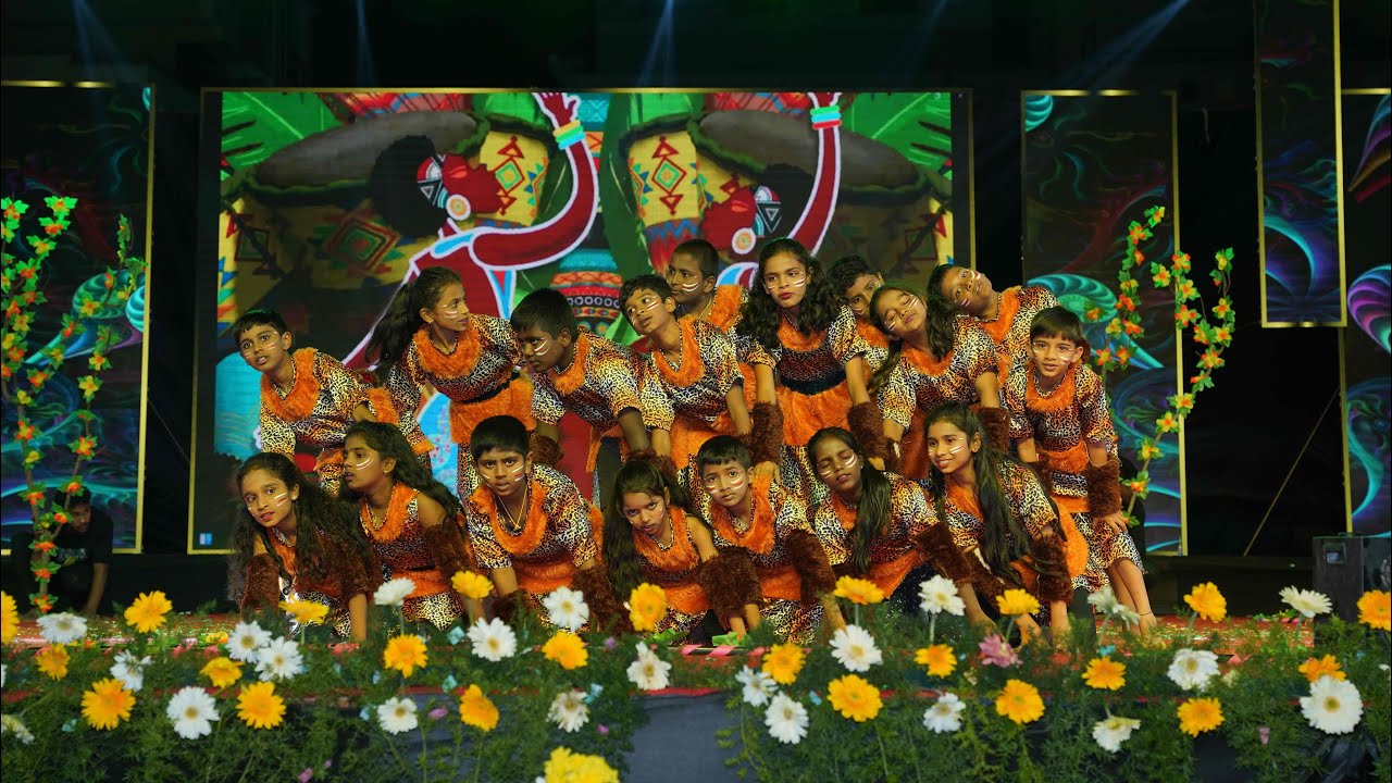 Apollo School Annual Day featured a vibrant tribal dance performance celebrating culture & tradition