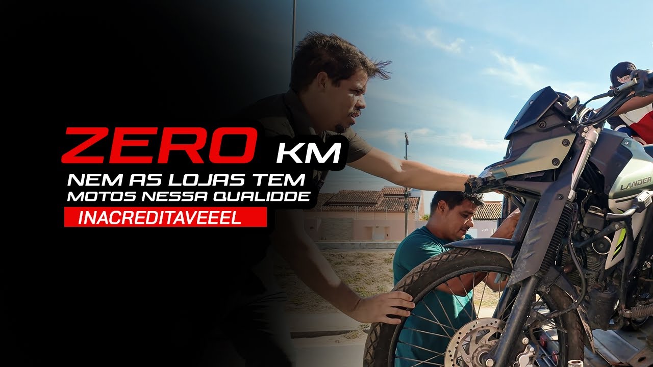 Nem concessionária de moto nova tem isso… imagina tudo sucata zerada!