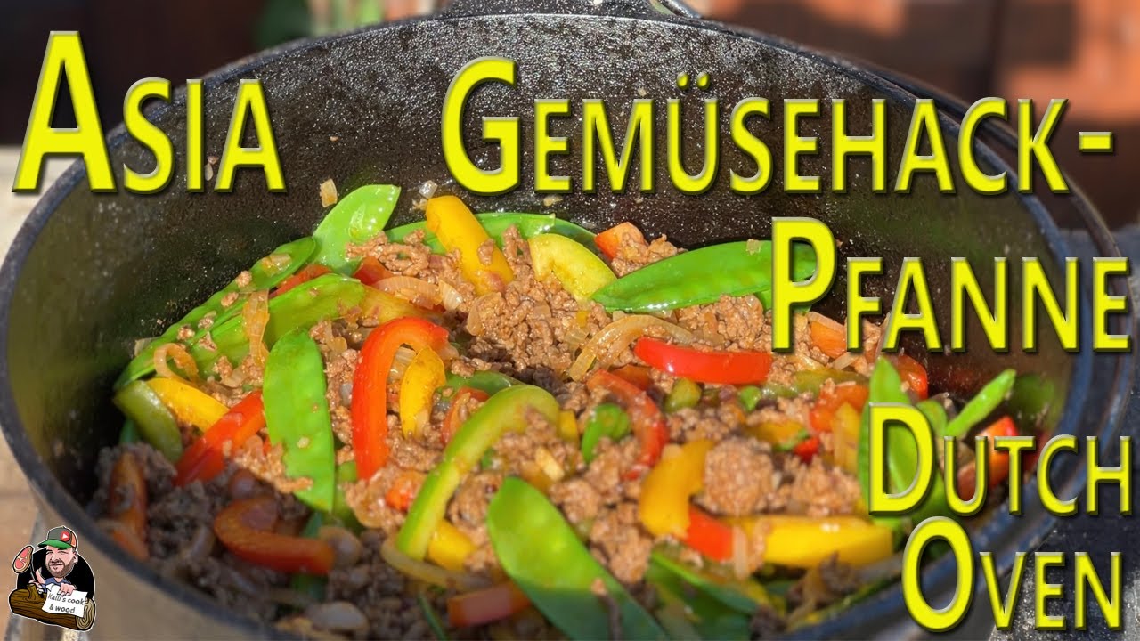 Asiatische Gemüsehackpfanne aus dem Dutch Oven// Das beste Rezept
