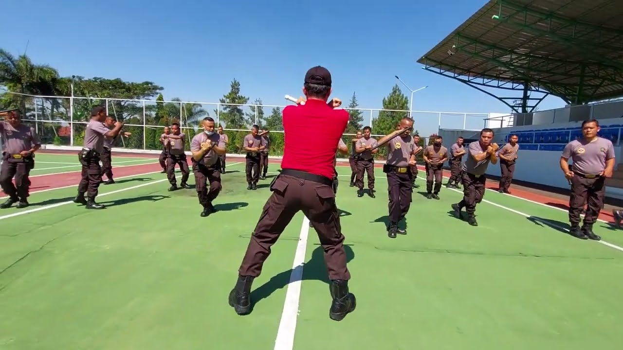 DRILL TONGKAT POLRI LETER T SERI 1 LENGKAP MUDAH HAFAL