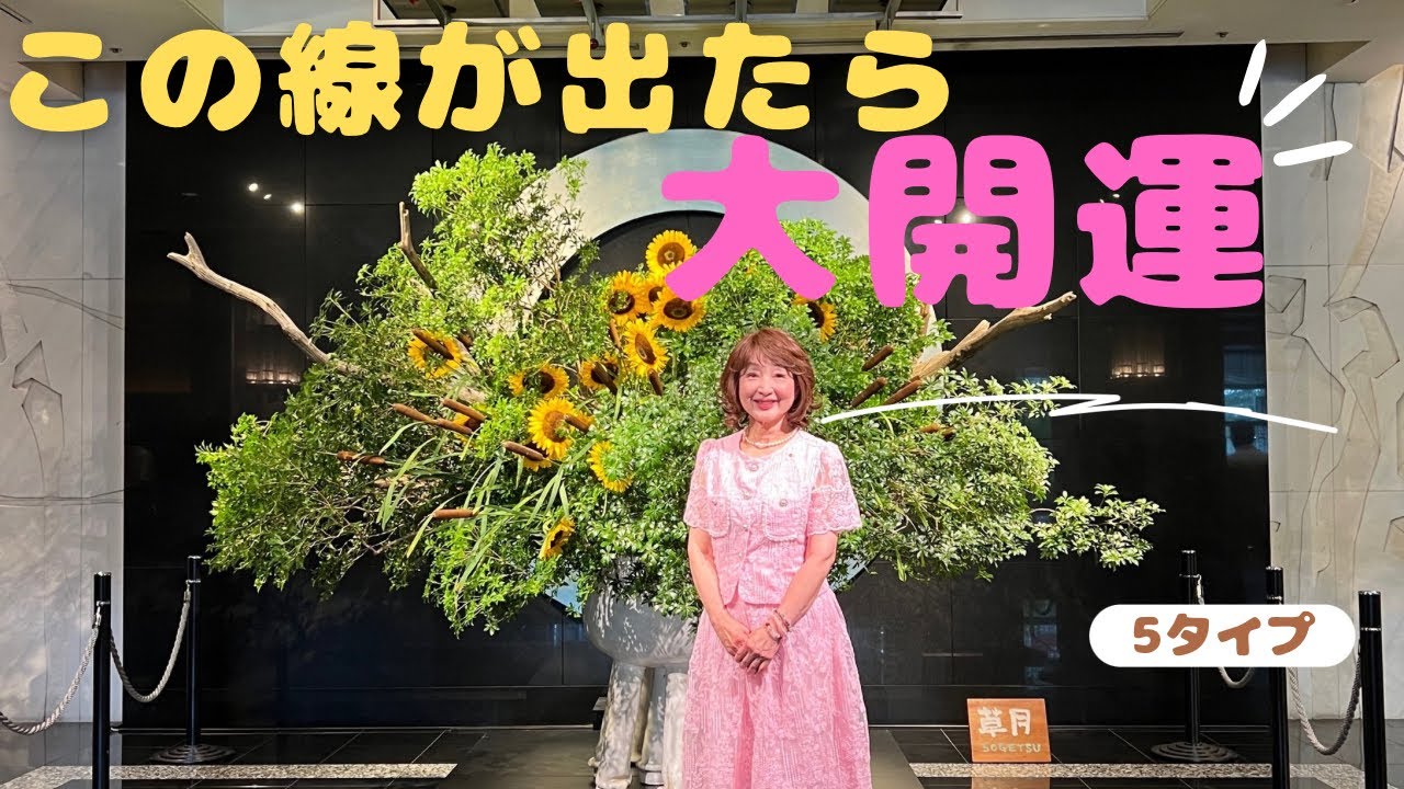 No. 519 この線が出たら大開運！　60歳過ぎでも出てくる!  シリーズ2, 5選。