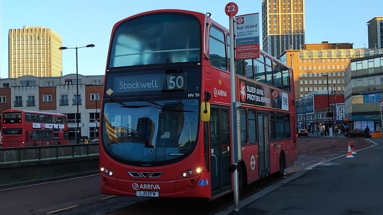 FRV - London Bus Route 50 | Croydon Town Centre - Stockwell | HV30 - LJ11 EFW | Arriva London South