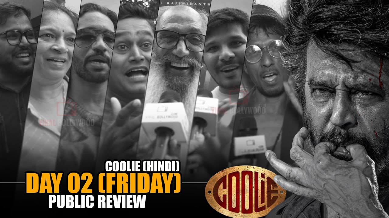 Coolie 2025 Movie (Hindi) | Day 2 Friday | Public Review outside Theatre | Rajinikant, Aamir Khan
