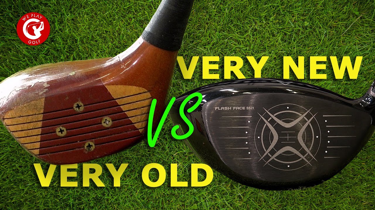 Very Old persimmon wood driver compared to latest Callaway 2021 Epic driver - TrackMan comparison
