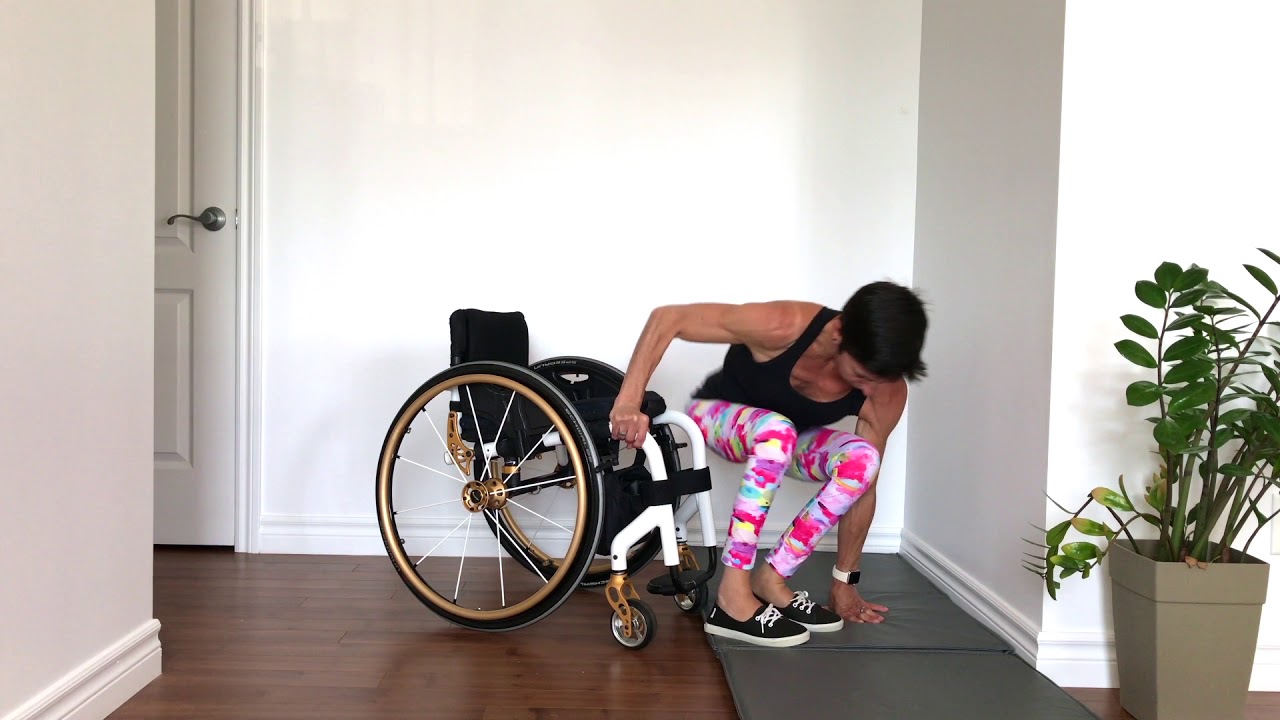 Transfert au sol - fauteuil roulant