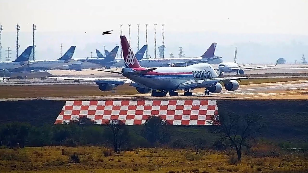 FOI TANTA POEIRA NESSA DECOLAGEM QUE FICOU PARECENDO PISTA DE TERRA EM CAMPINAS VIRACOPOS BOEING 747