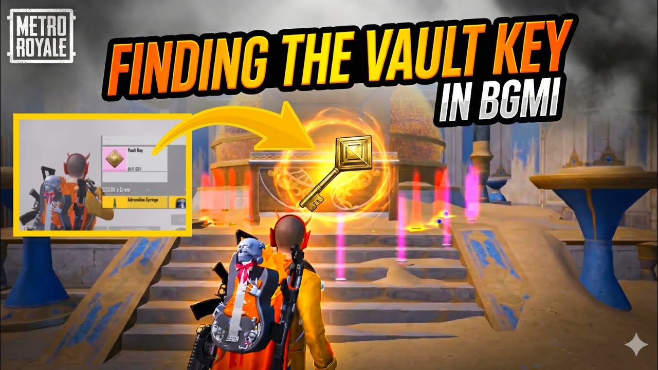 Finding the Vault Key in BGMI UID - 516180083 #BGMI #MetroRoyale | Find Vault Key In Metro Royale