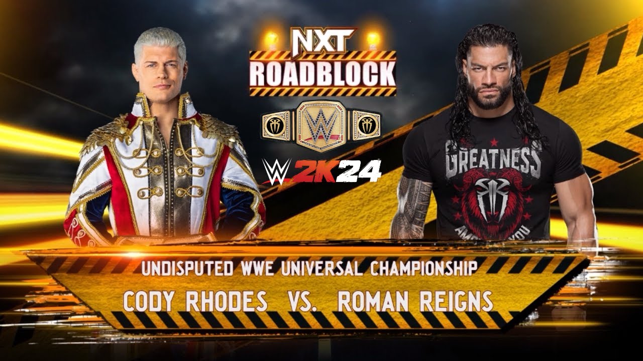 WWE 2K24: CODY RHODES VS ROMAN REIGNS CHAMPINSHIP MATCH