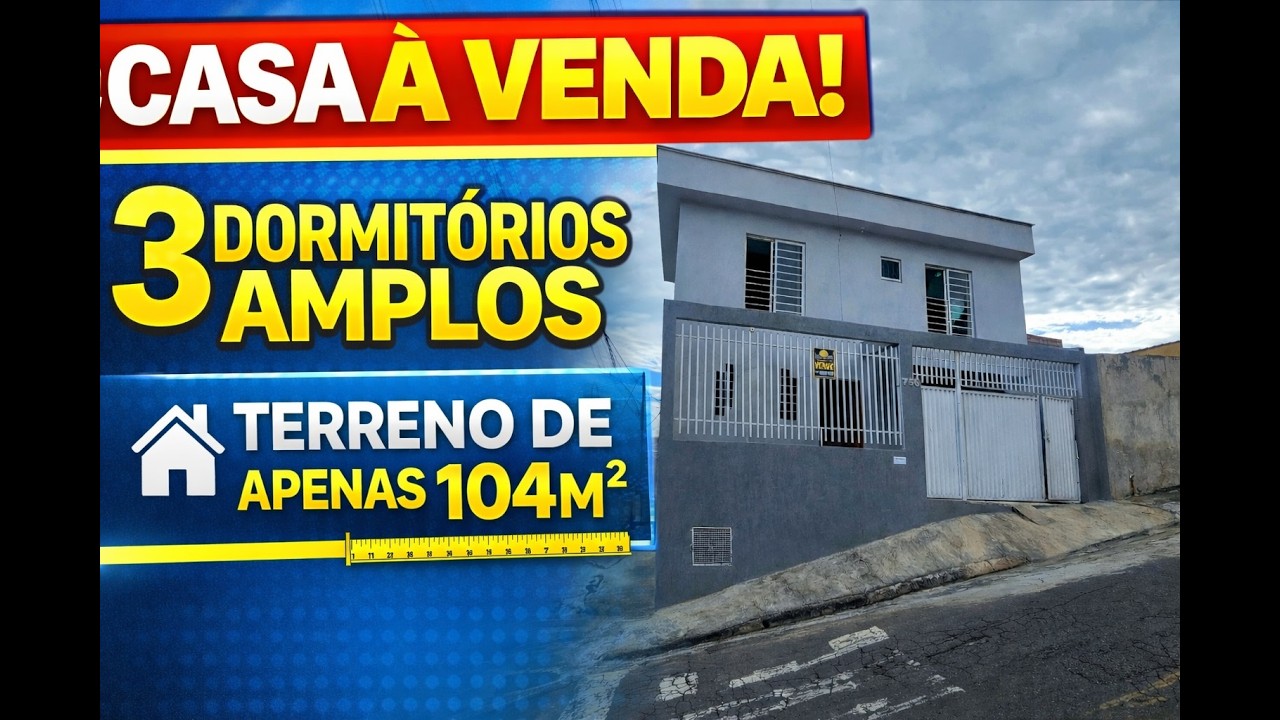 Casa à venda no bairro Santana em Varginha - Tour Completo