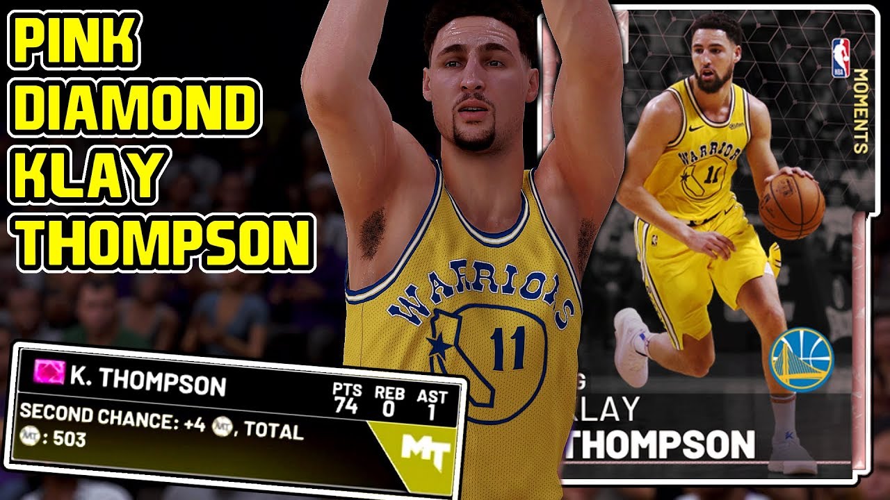 PINK DIAMOND KLAY THOMPSON 74PT GAMEPLAY! THIS GOD IS BACK IN MY HANDS! NBA 2k19 MyTEAM