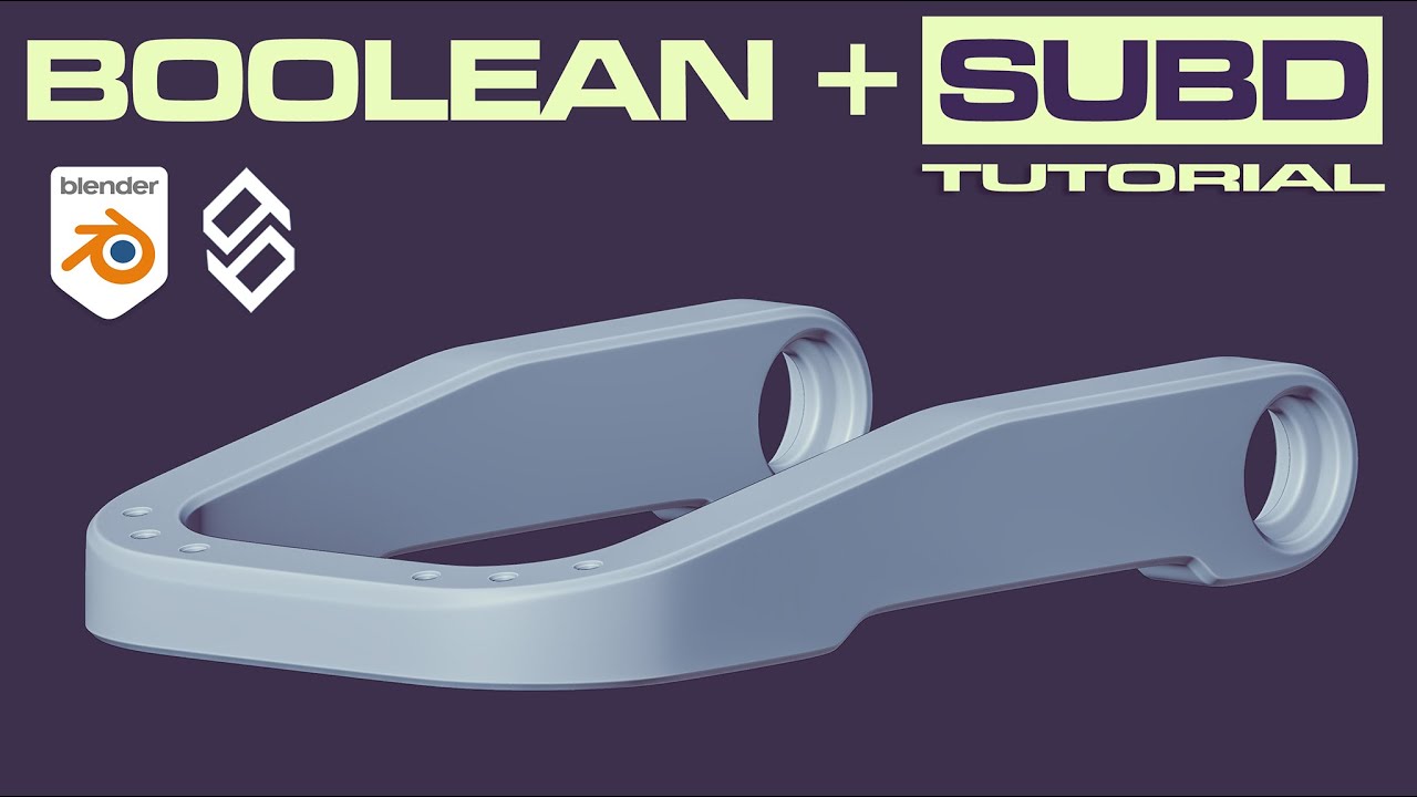 Hard Surface Tutorial for Blender - BOOLEAN to SUBD Workflow.