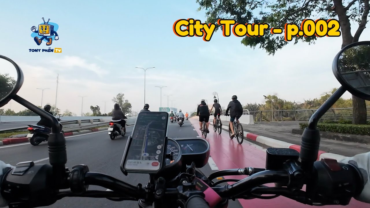 City Tour HCM_002|Đường dành riêng cho xe đạp đầu tiên ở Tp.HCM|Vlog đường phố HCM|Tony Phèn TV