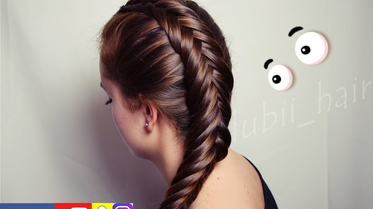 Odwrócony kłos | Dutch fishtail braid
