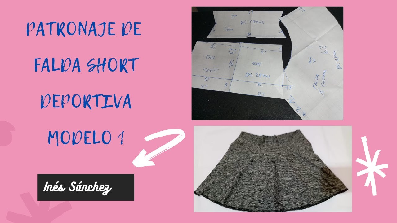 PATRONAJE De Falda Short Deportiva.