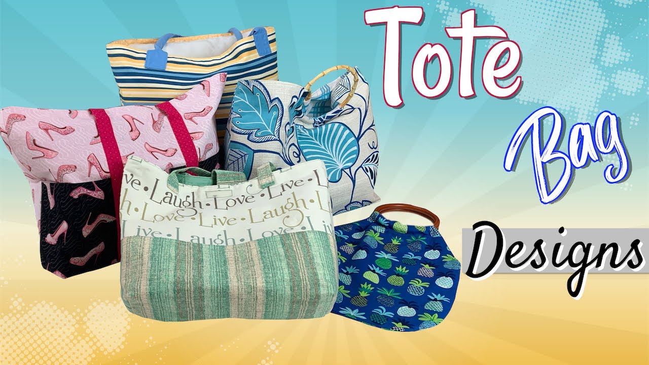 Tote Bag Designs | Beginner tote Bags | The Sewing Room Channel