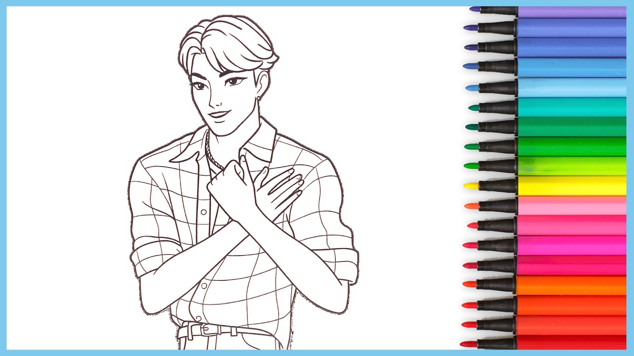 Jinu de K-Pop Demon Hunters Coloriage