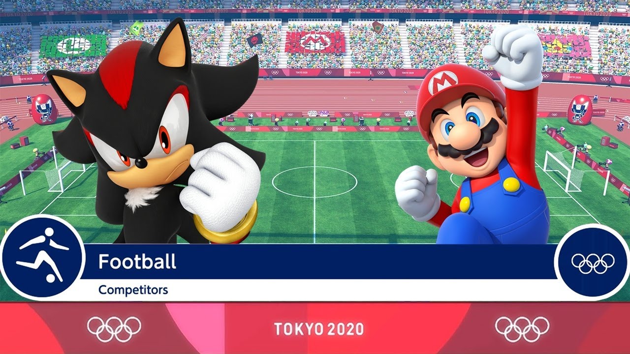 Mario & Sonic at the Tokyo 2020 Olympic Games - Shadow/Bowser Jr. Vs. Mario/Waluigi