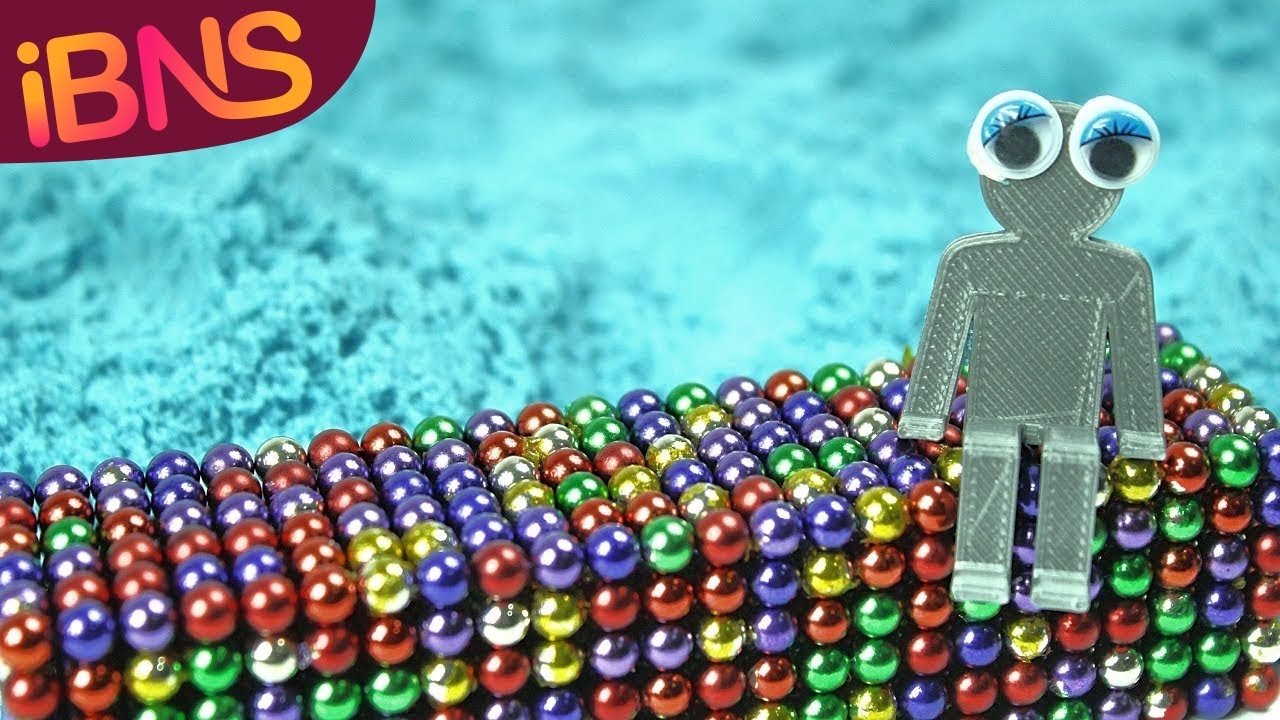 Playing with 1000 mini magnetic balls! (pt. 3, Kinetic sand, Bucky balls and Oddly satisfying ASMR!)