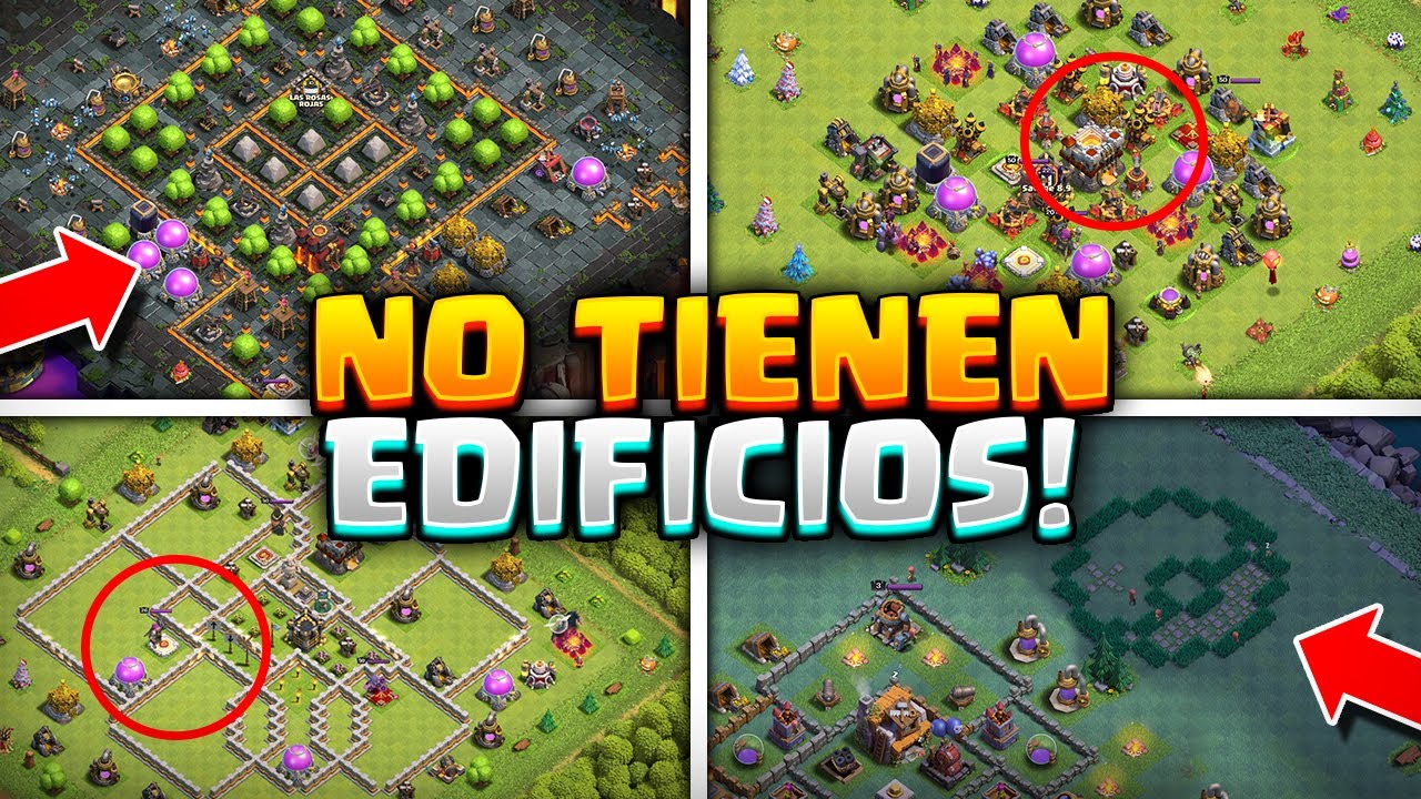 POR QUÉ JUEGAN CLASH OF CLANS *SIN EDIFICIOS* EN SU ALDEA!? 🤷🏽‍♂️ Las cosas más raras del juego