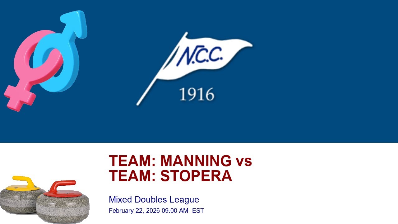 S2: NCC Mixed Doubles League | TEAM: MANNING vs TEAM: STOPERA