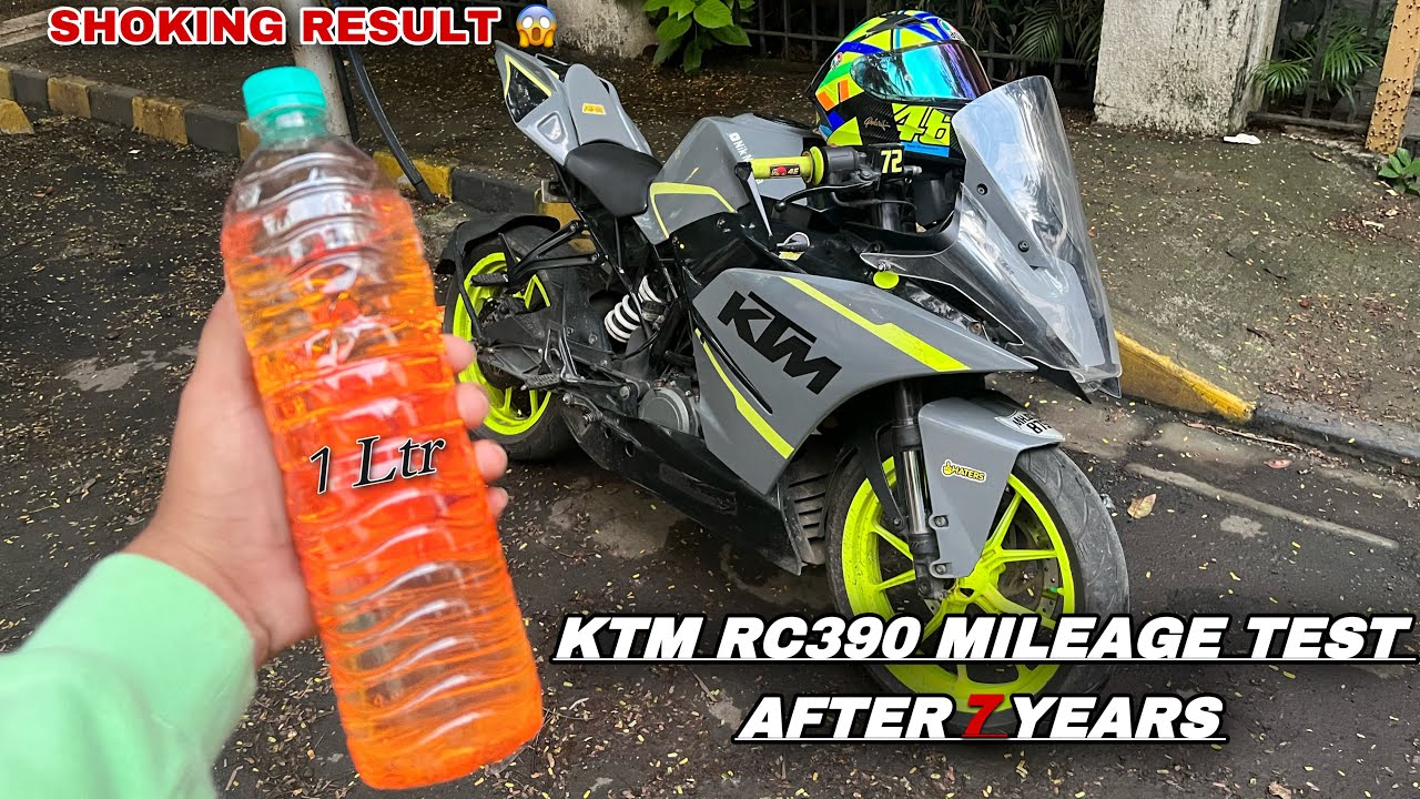KTM RC 390 BS3 MILEAGE TEST | SHOCKING RESULT 😱 After 7 year