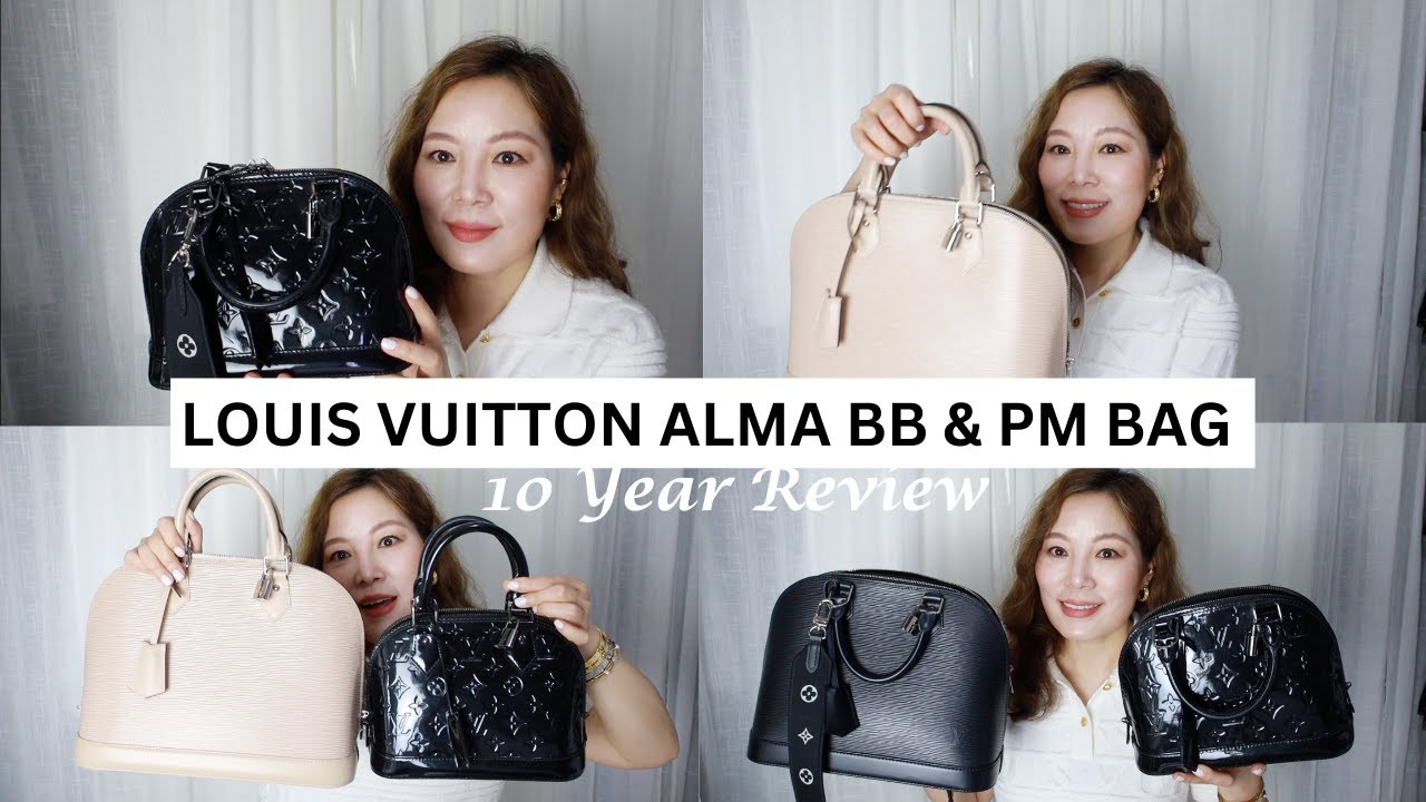 LOUIS VUITTON ALMA BB & PM Bags | 10 Year Review | What Fits | Do I Recommend | Watch Before You Buy