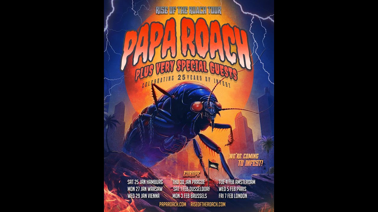 Papa Roach @ Mitsubishi Electric Halle, Düsseldorf (01.02.2025) (Snippets)