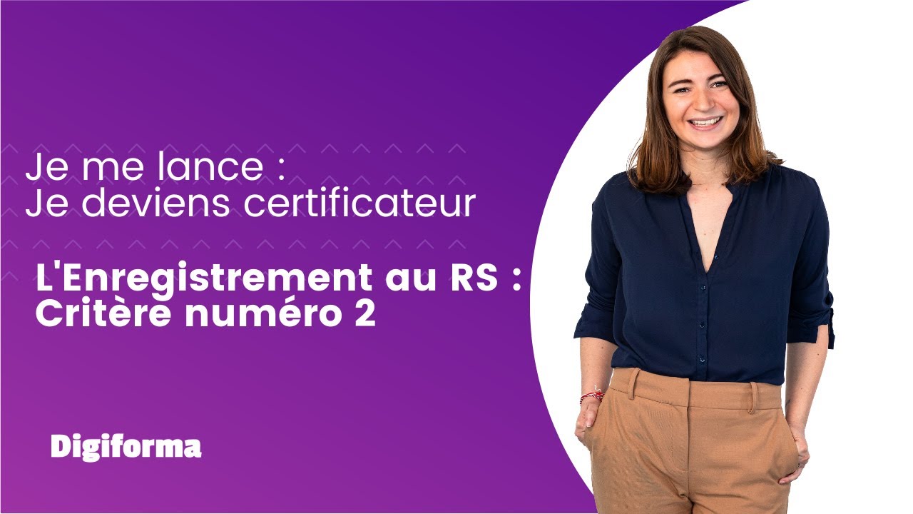 Crit&egrave;re 2 les r&eacute;f&eacute;rentiels  - Enregistrement au RS