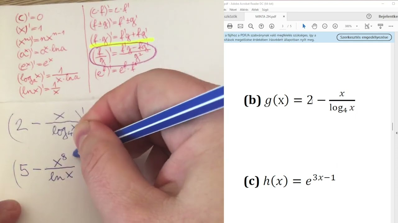 08 deriválás hányados