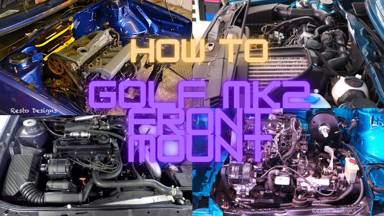 Как установить на VW Golf mk2 идеальную переднюю опору двигателя!
