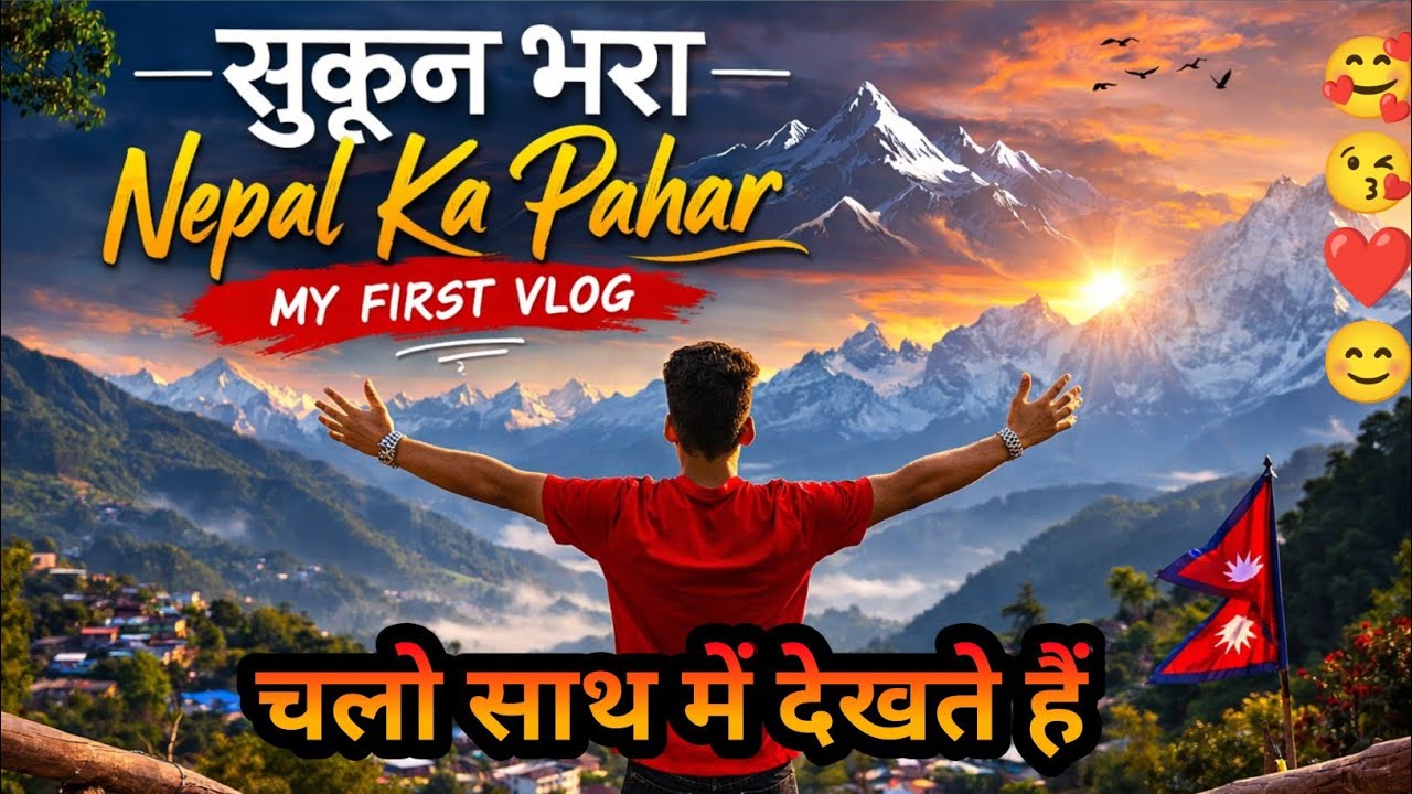 😘My First Vlog | Nepal Ke Pahadon Mein🥰 Sukoon Bhara Safar 🏔️😱 #nepal #vlog #vlogger #youtubeshorts