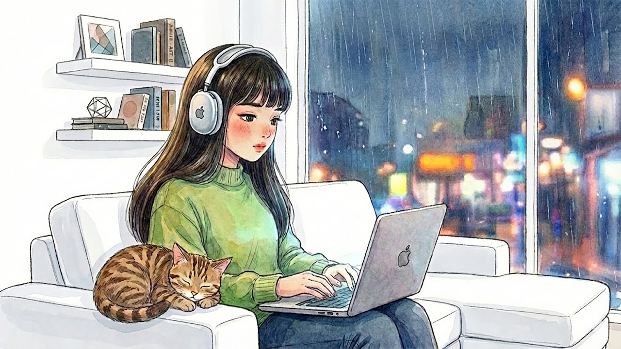 Rainy Night Lofi 🌧️ | Calm Beats for Study, Work & Relax 🌿 #lovelofisongs