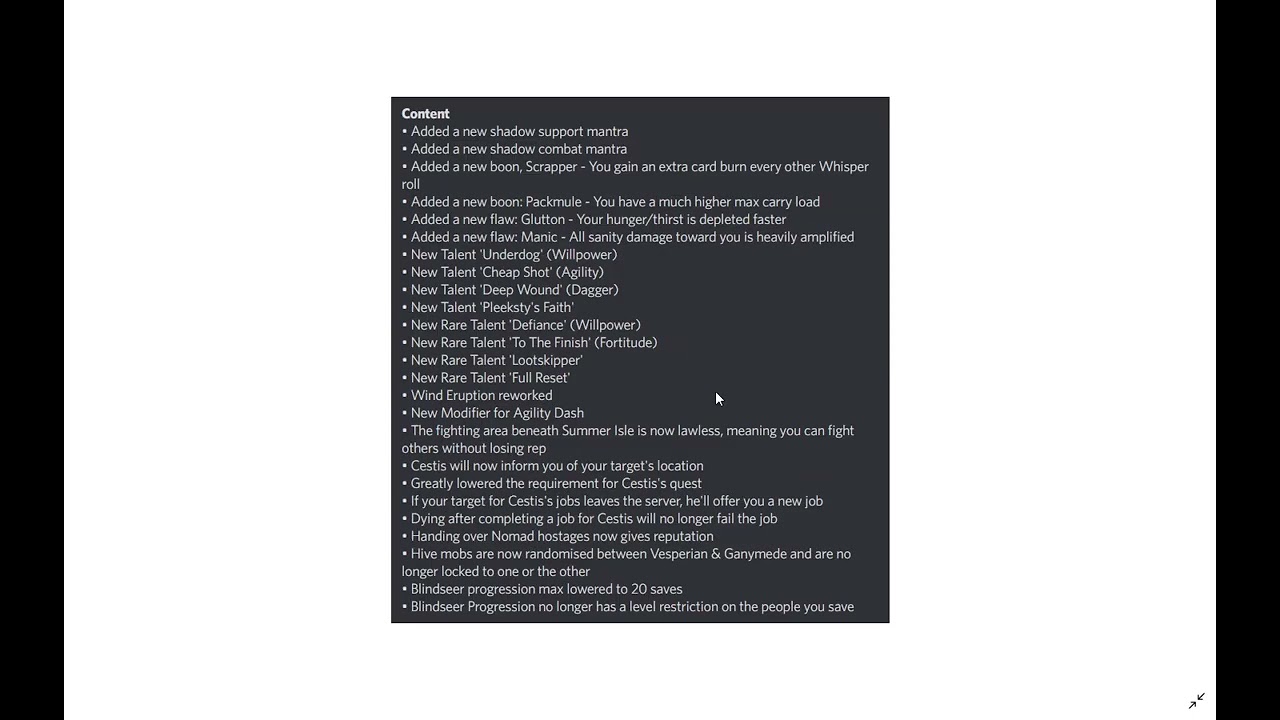 Deepwoken Patch Note Review #4