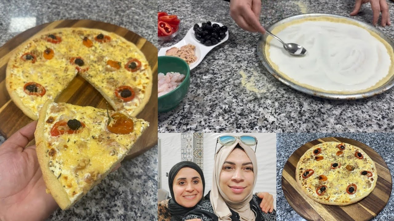 بيتزا حجم كبير 🥰بواحد الصلصةً عجيبة بلا طياب بنينة بزاف 👌🇲🇦