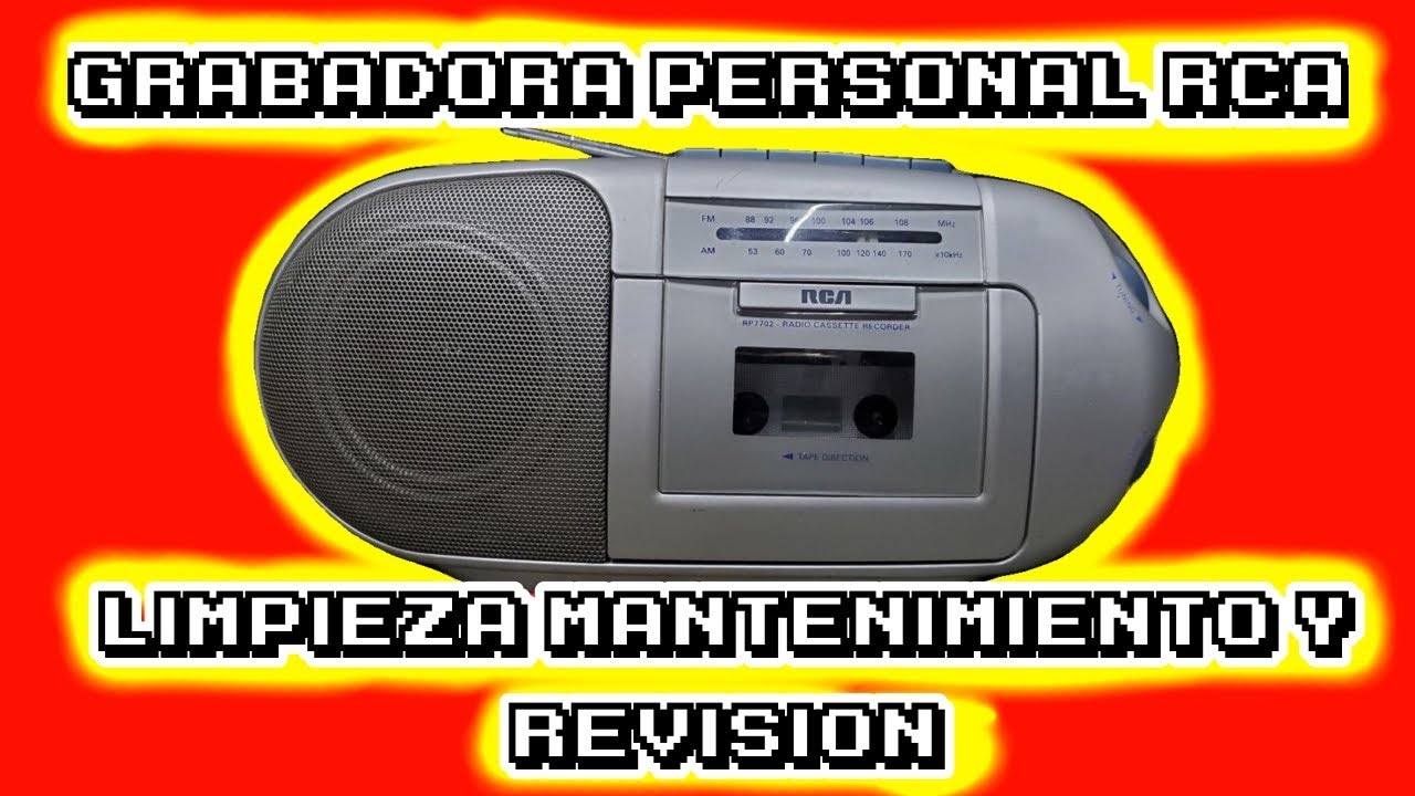 Limpieza revisión y mantenimiento grabadora rca RP7702