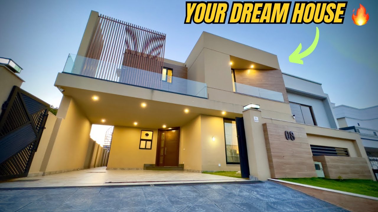 Fully Furnished 10 Marla Clean-Lines Architectural Marvel House For Sale In Bahria Islamabad