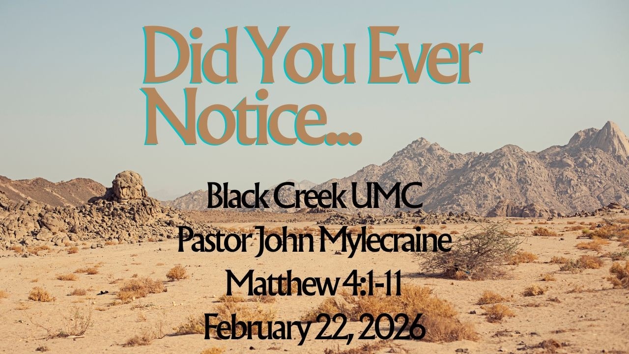 Message for the Week of February 22nd, 2026