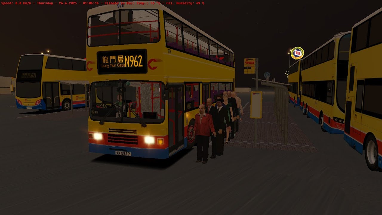 OMSI 2 CTB 978 HS 5817@N962 銅鑼灣 (摩頓台) Moreton Terrace → 屯門 (龍門居) Lung Mun Oasis