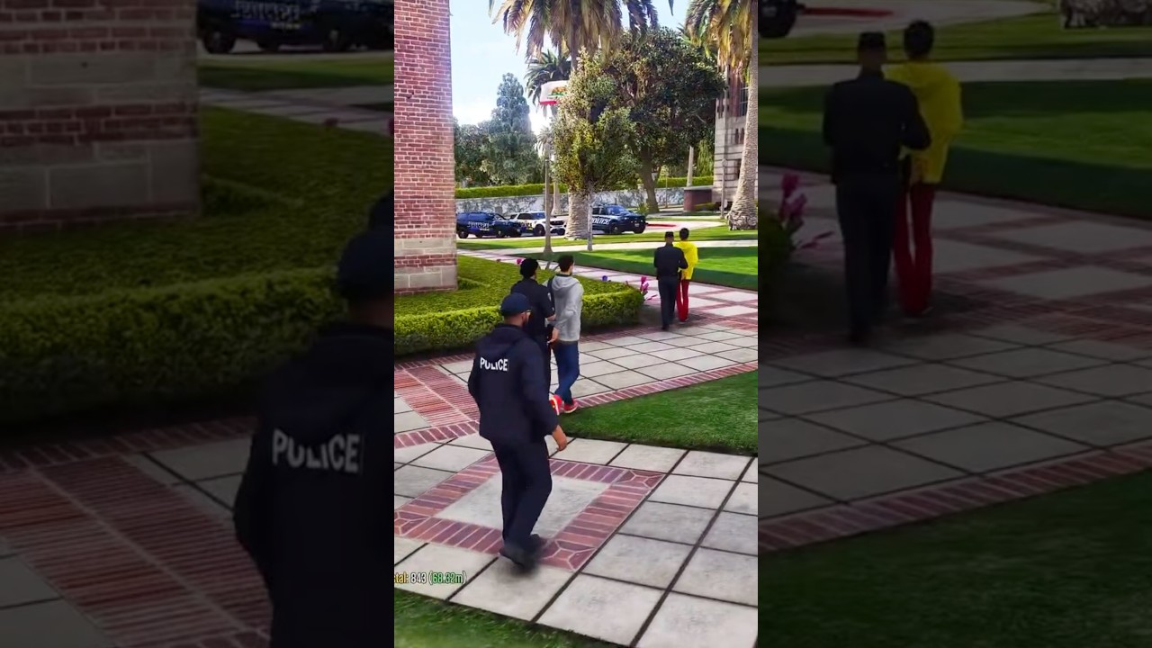 Protesters Walked Out In Handcuffs At college University #shorts #short #live #gta #roleplay #gta5