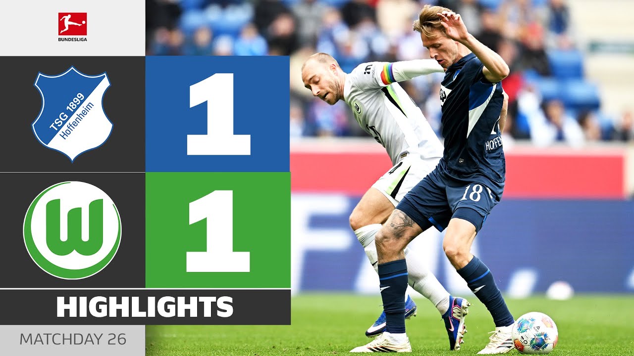 Wolfsburg Steals A Point! | HOFFENHEIM - VFL WOLFSBURG | Highlights | Matchday 26 – Bundesliga 25/26