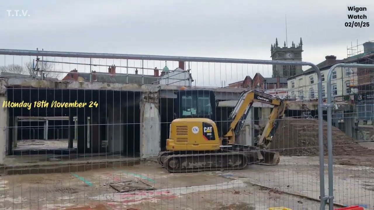 Wigan Watch 02/01/2025 Update on the last couple of months redevelopment in 2024 and ITV News 