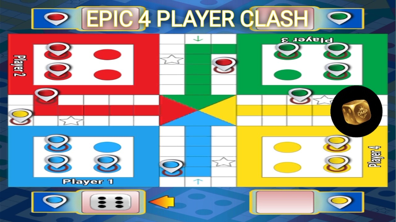 Intense 4 Player Ludo King Match | Competitive Gameplay 