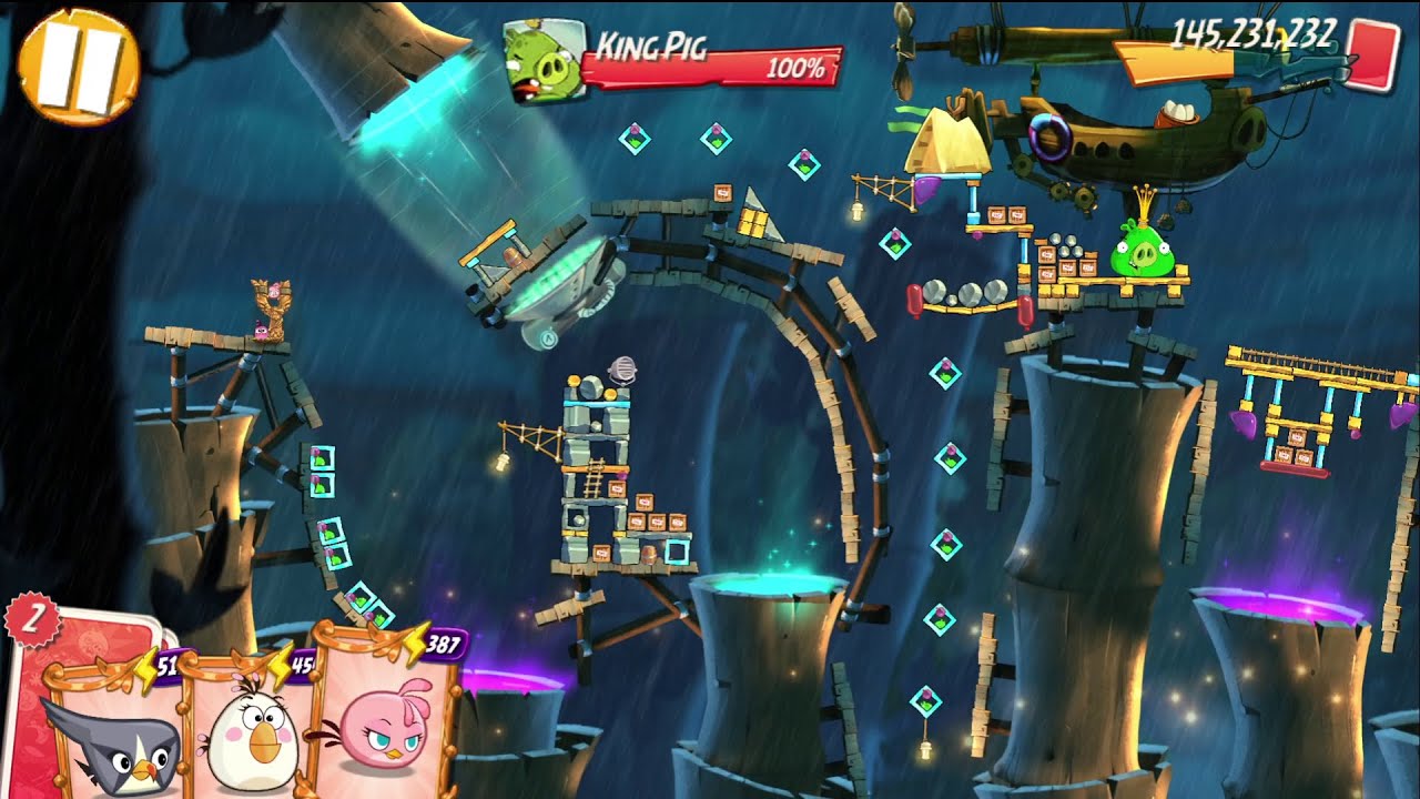 How to pass Angry Birds 2 King Pig Panic levels easily