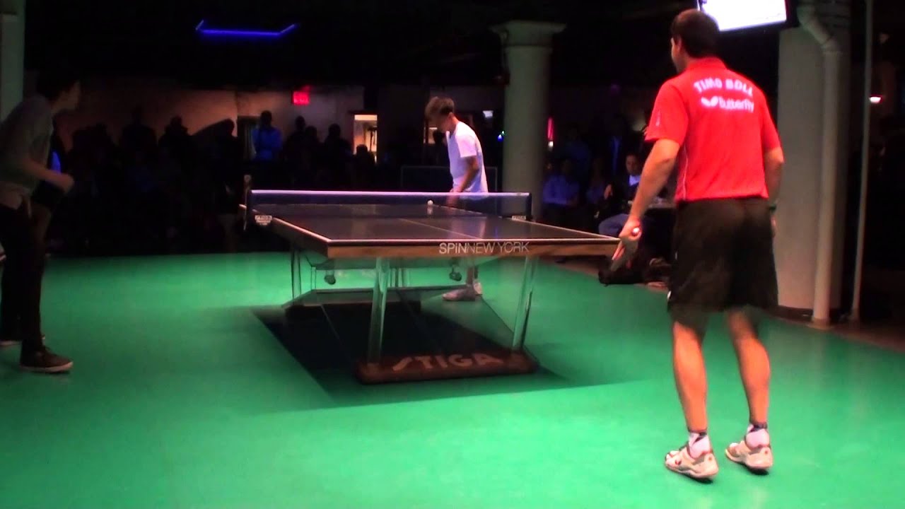 Timo Boll vs Kevin Wang at Spin NYC game 1