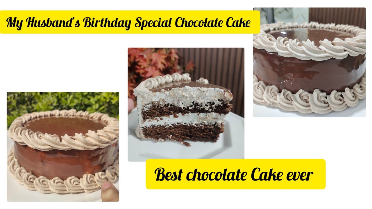 Chocolate Cake Recipe / My Husband's Birthday Special Chocolate Cake / Best  Cake ever with tips 