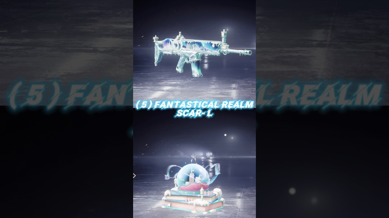 Top 5 SCAR - L Gun Skins In Pubg & Bgmi Part 1 #pubgmobile #bgmi #crateopening