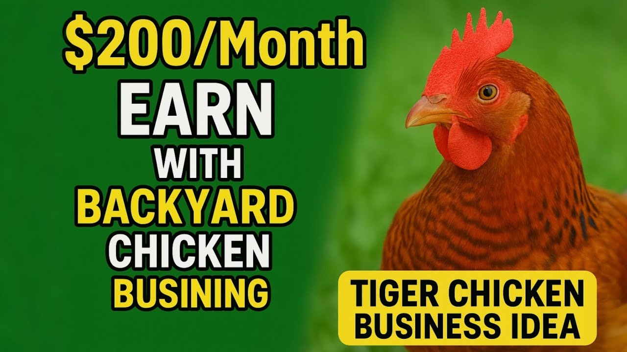 &ldquo;Earn $200/Month with Backyard Chicken Farming | Tiger Chicken Business Idea&rdquo;