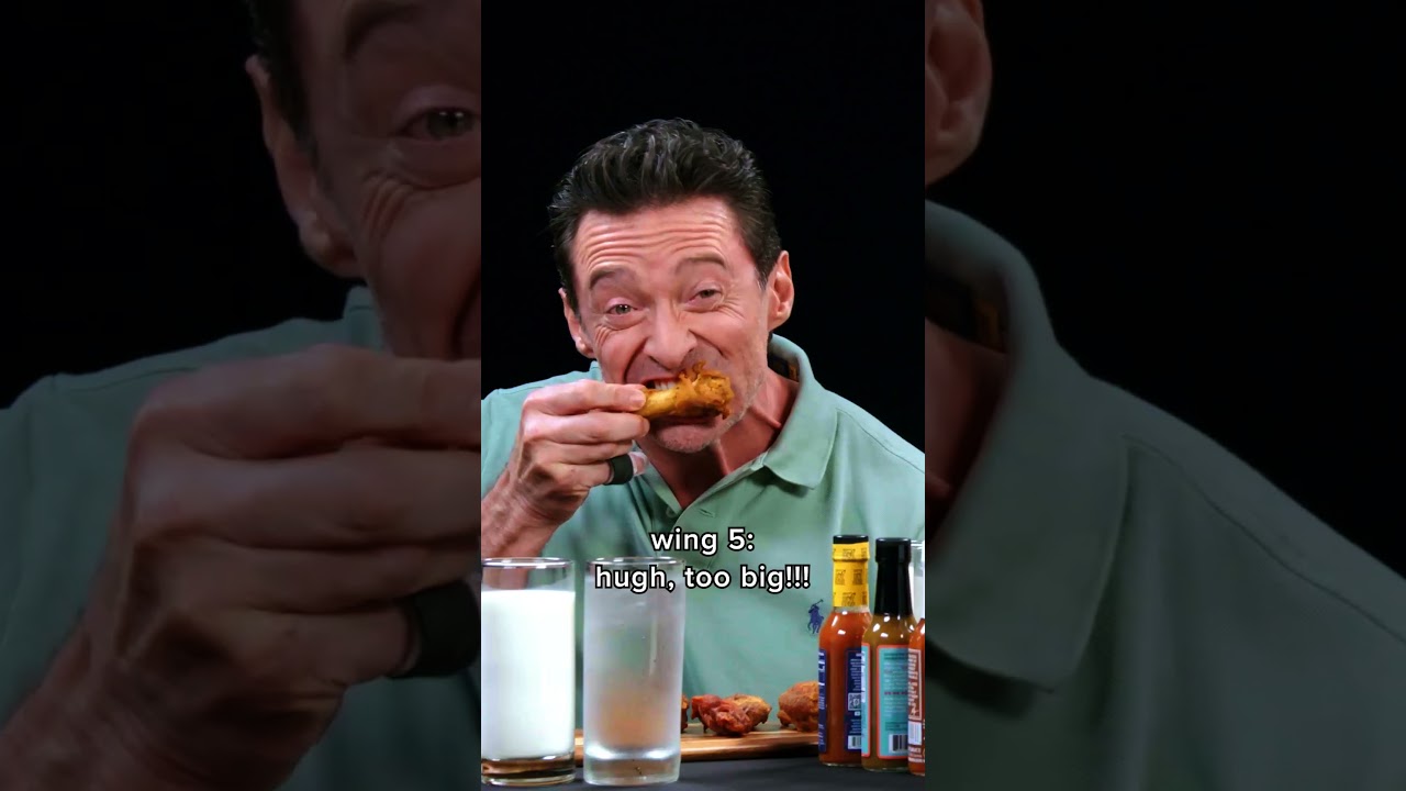 Ryan Reynolds and Hugh Jackman's reactions to every wing on Hot Ones 😂